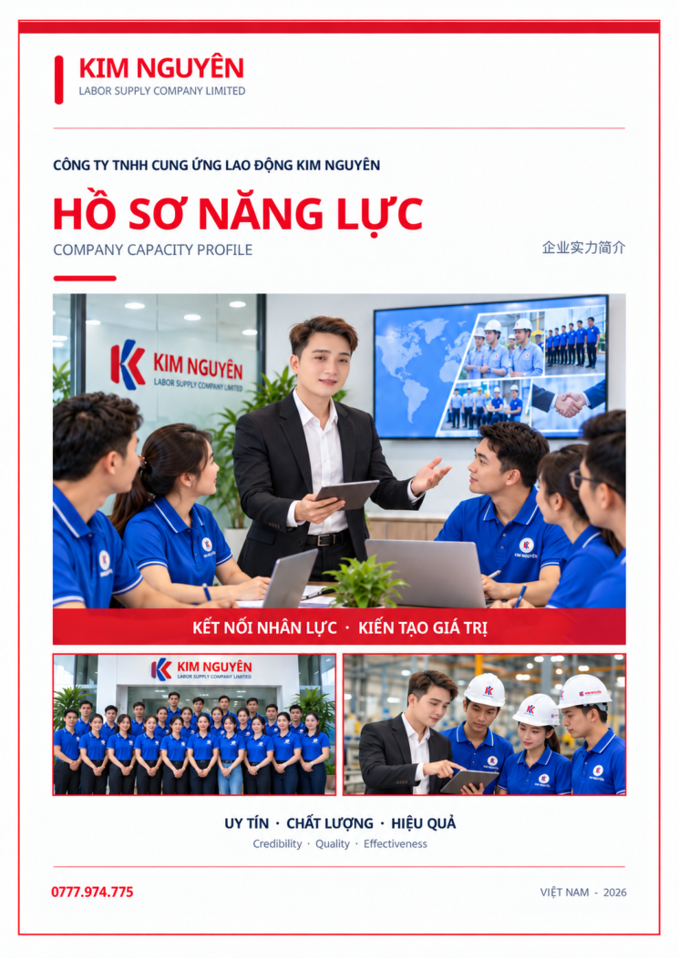 Bìa hồ sơ năng lực chính thức Công ty Kim Nguyên